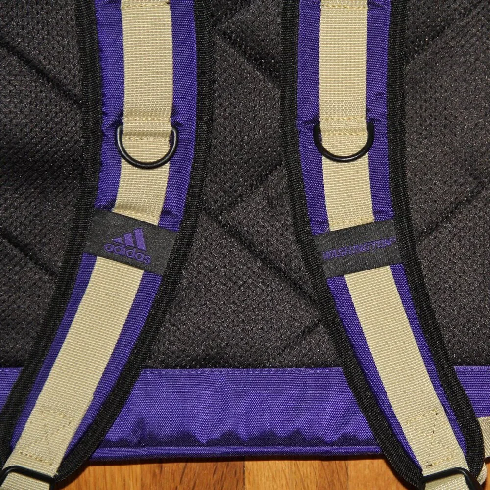 Adidas Washington Huskies Utility Premium Backpack Purple Gold